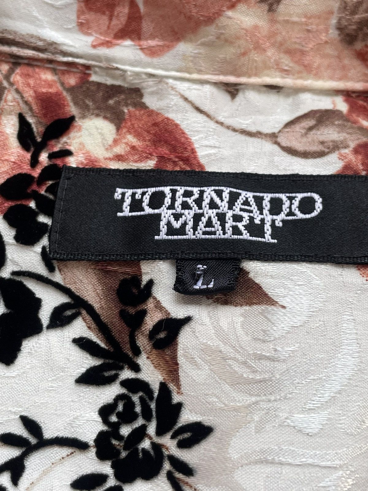 Tornado Mart Tornado Mart Flora Pattern Shirt Size M / US 6-8 / IT 42-44 - 4 Thumbnail