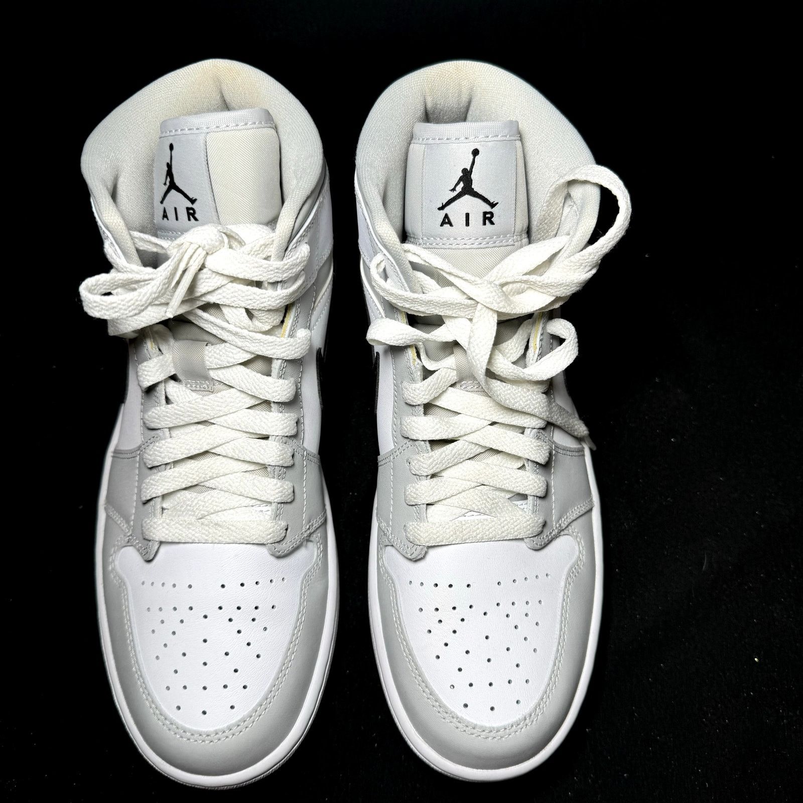 Jordan Brand × Nike Wmns Nike Air Jordan 1 Mid Grey Fog Women's Shoes - Size 9 Size US 9 / IT 39 - 4 Thumbnail