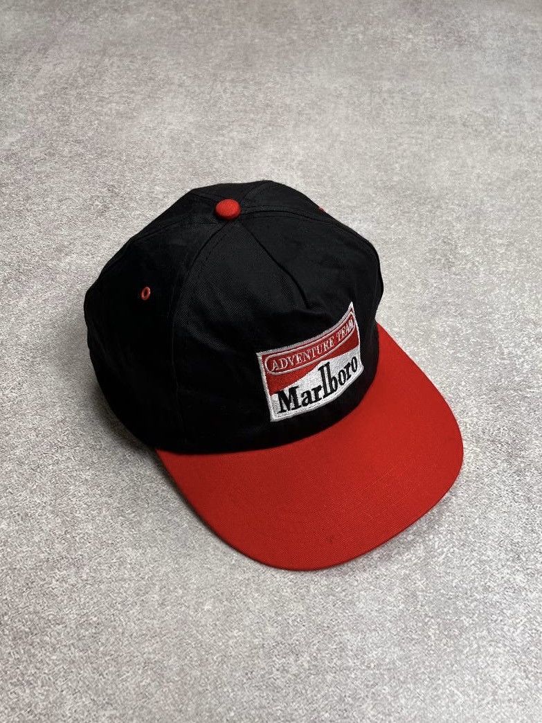 Vintage Vintage Marlboro Adventure Team Racing F-1 Cap Os Size ONE SIZE - 2 Thumbnail