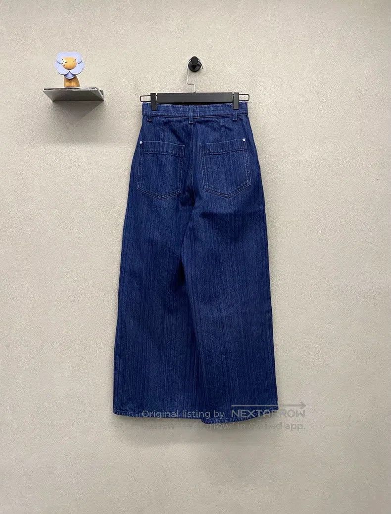 Chanel Chanel Dark blue wide-leg trousers Size 42" / US 20 - 2 Thumbnail