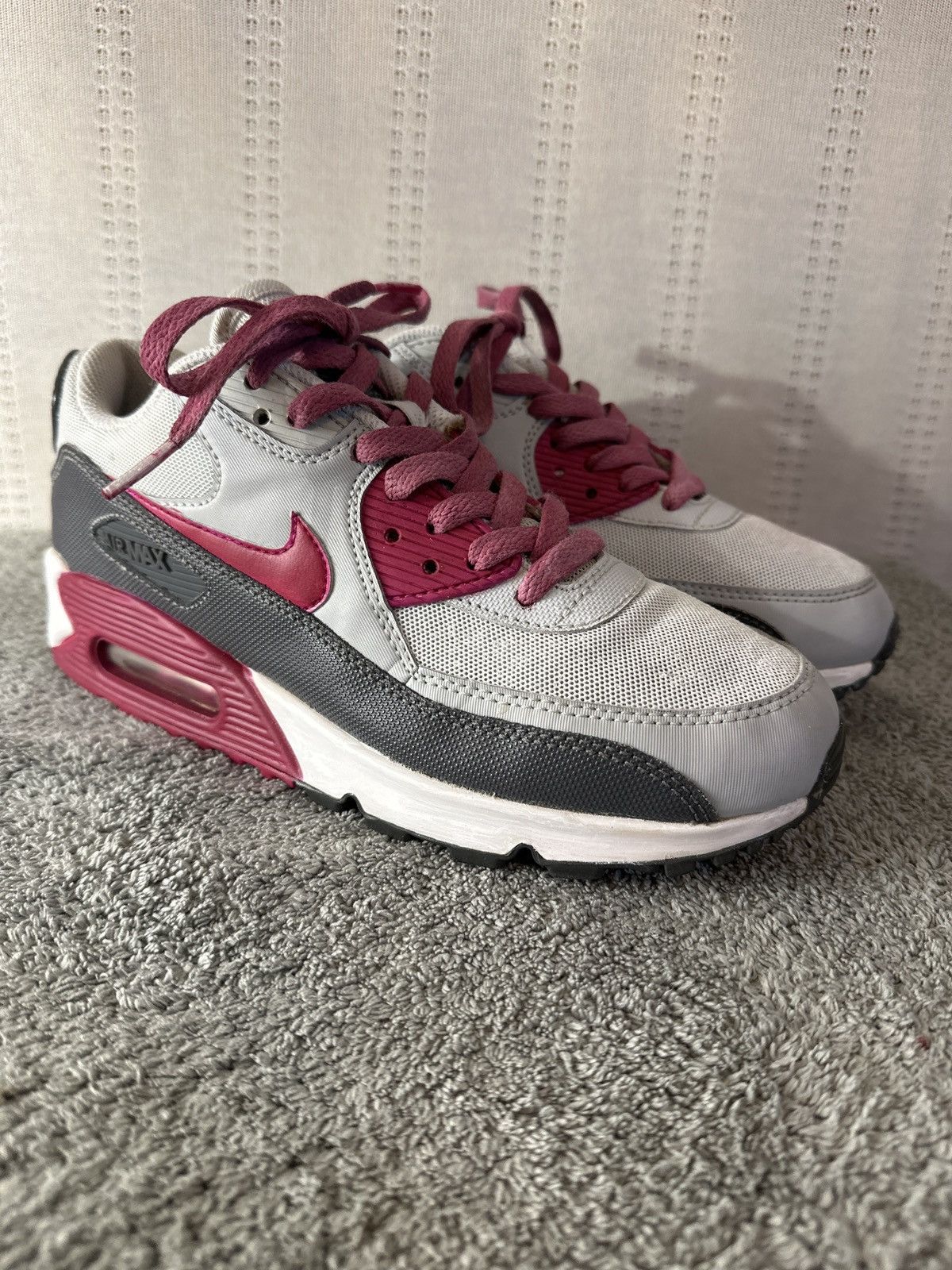 Nike Nike Air Max 90 Essential Running Shoes White Gray Sneakers Size US 8 / IT 38 - 1 Thumbnail