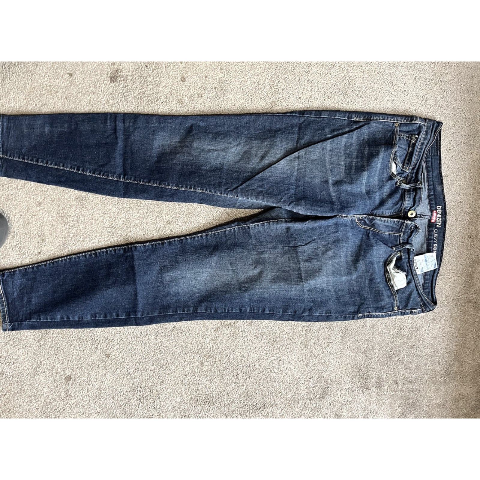 Levi's VINTAGE Denizen Levi's Jeans Womens Size 14W Blue Denim Curvy Skinny Pants Modern Casual Womens Size 36" / US 14 / IT 50 - 3 Thumbnail