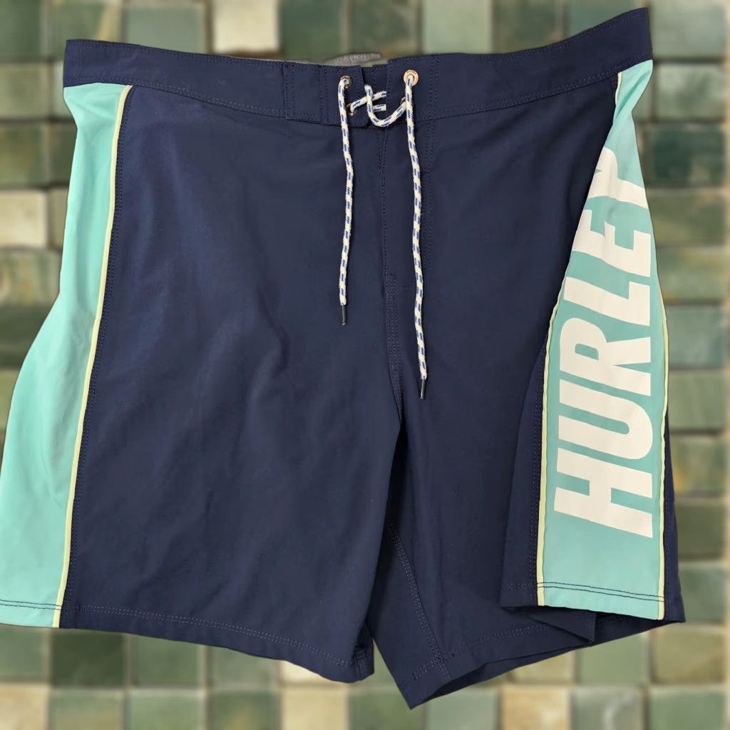 Hurley Hurley Phantom Board Shorts Mens 36 Blue Aqua Swim Trunks Surf Stretch Size US 36 / EU 52 - 1 Thumbnail