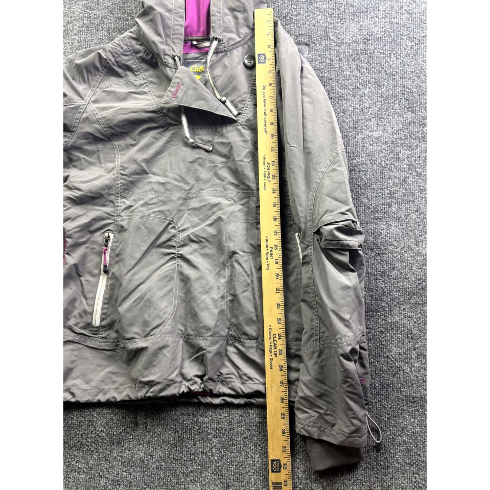 Vintage Cabela's Jacket Womens L Gray Hooded Anorak Pullover Zip Pockets Outdoor Size L / US 10 / IT 46 - 4 Thumbnail