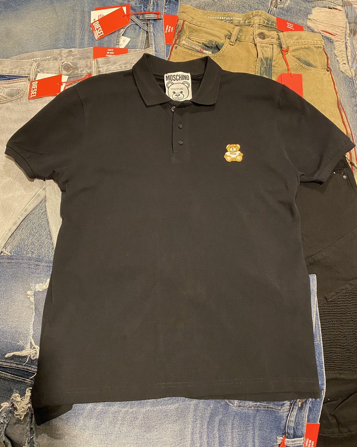 Moschino Moschino Black Teddy Patch Logo Size US XL / EU 56 / 4 - 1 Thumbnail