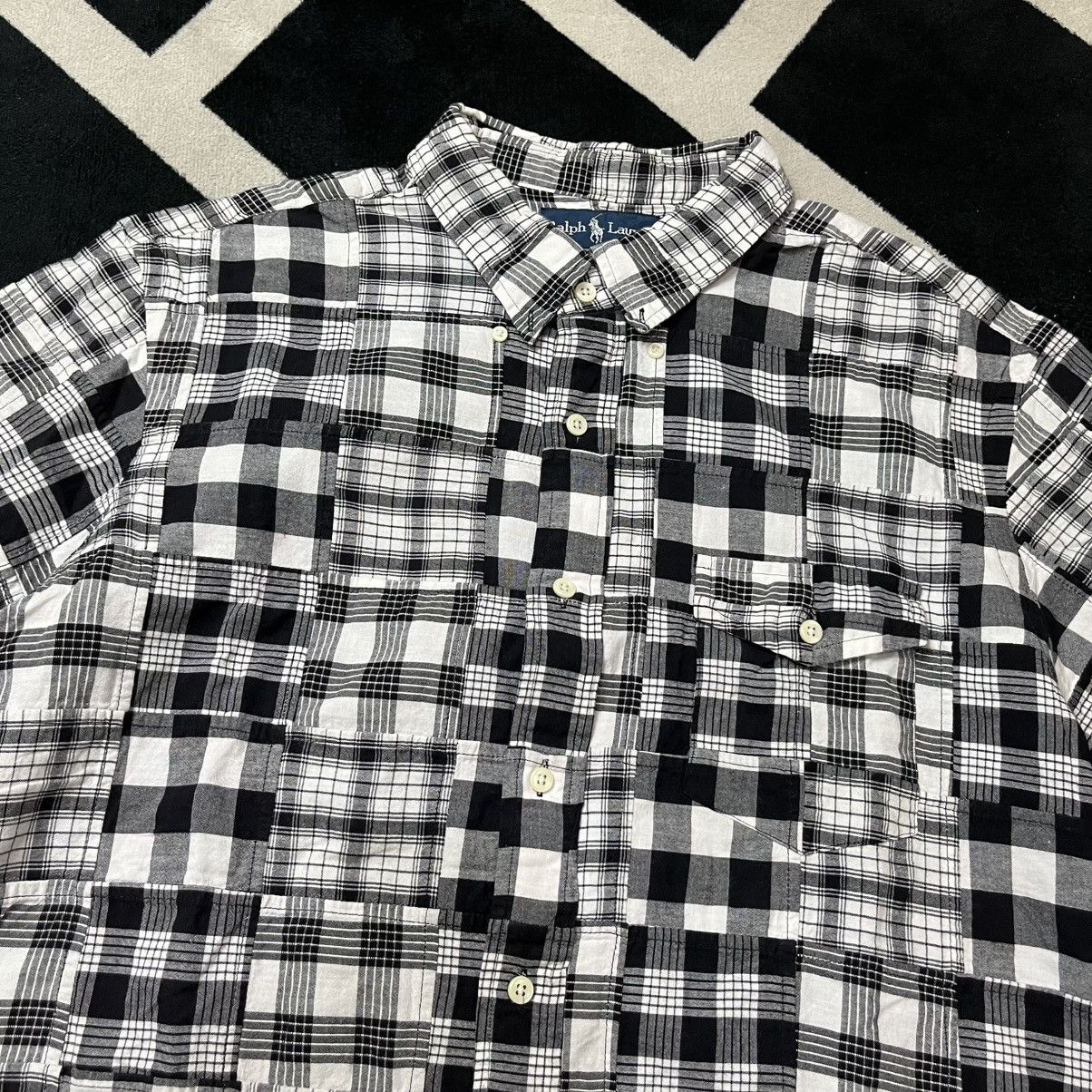 Polo Ralph Lauren Polo by Ralph Lauren Patchwork Short Sleeve Shirt Size US XL / EU 56 / 4 - 2 Thumbnail