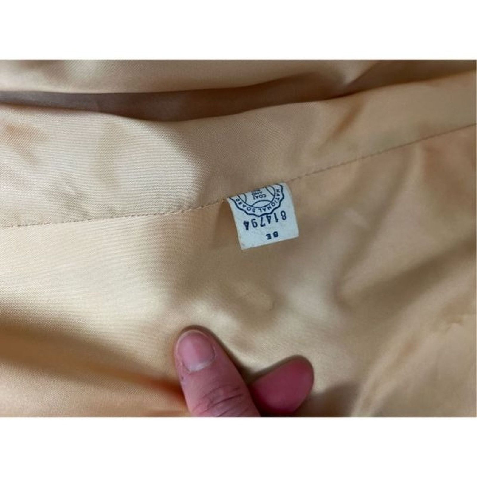 Anthropologie National Board Tan Cashmere Button Fur-Lined Coat Size 38 Size M / US 6-8 / IT 42-44 - 7 Thumbnail