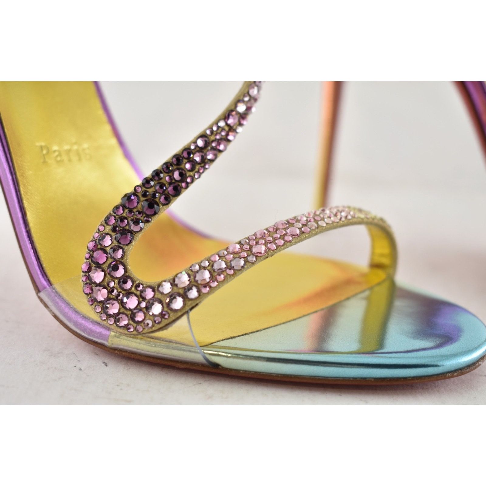 Christian Louboutin Christian Louboutin Rosalie Strass Boreal Sandal 38 Size US 8 / IT 38 - 8 Thumbnail