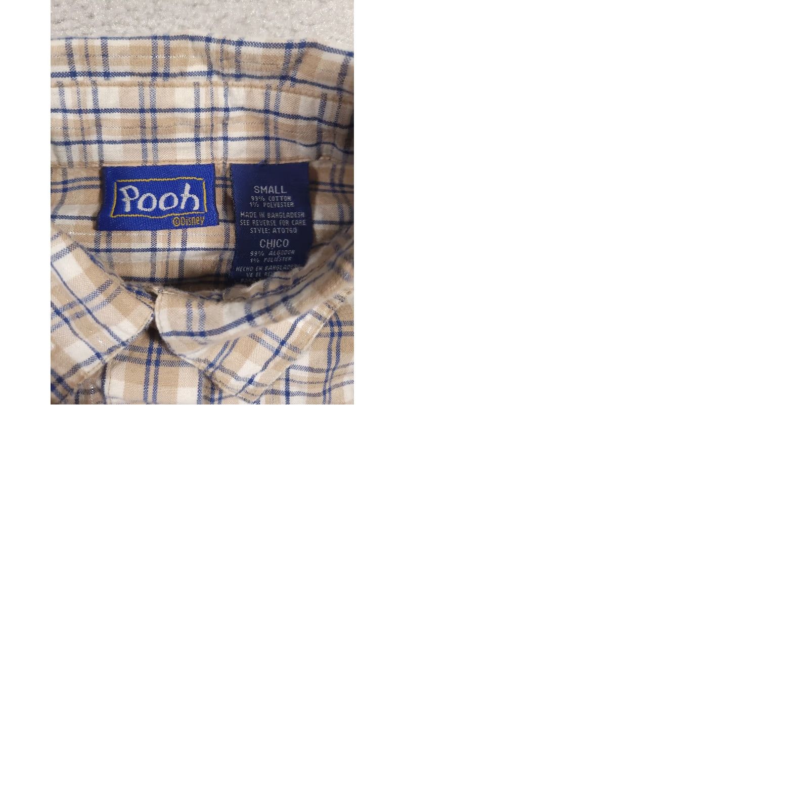 Disney Disney Eeyore Plaid Button Up Shirt Womens S Embroidered Metallic Embellished Size S / US 4 / IT 40 - 9 Thumbnail