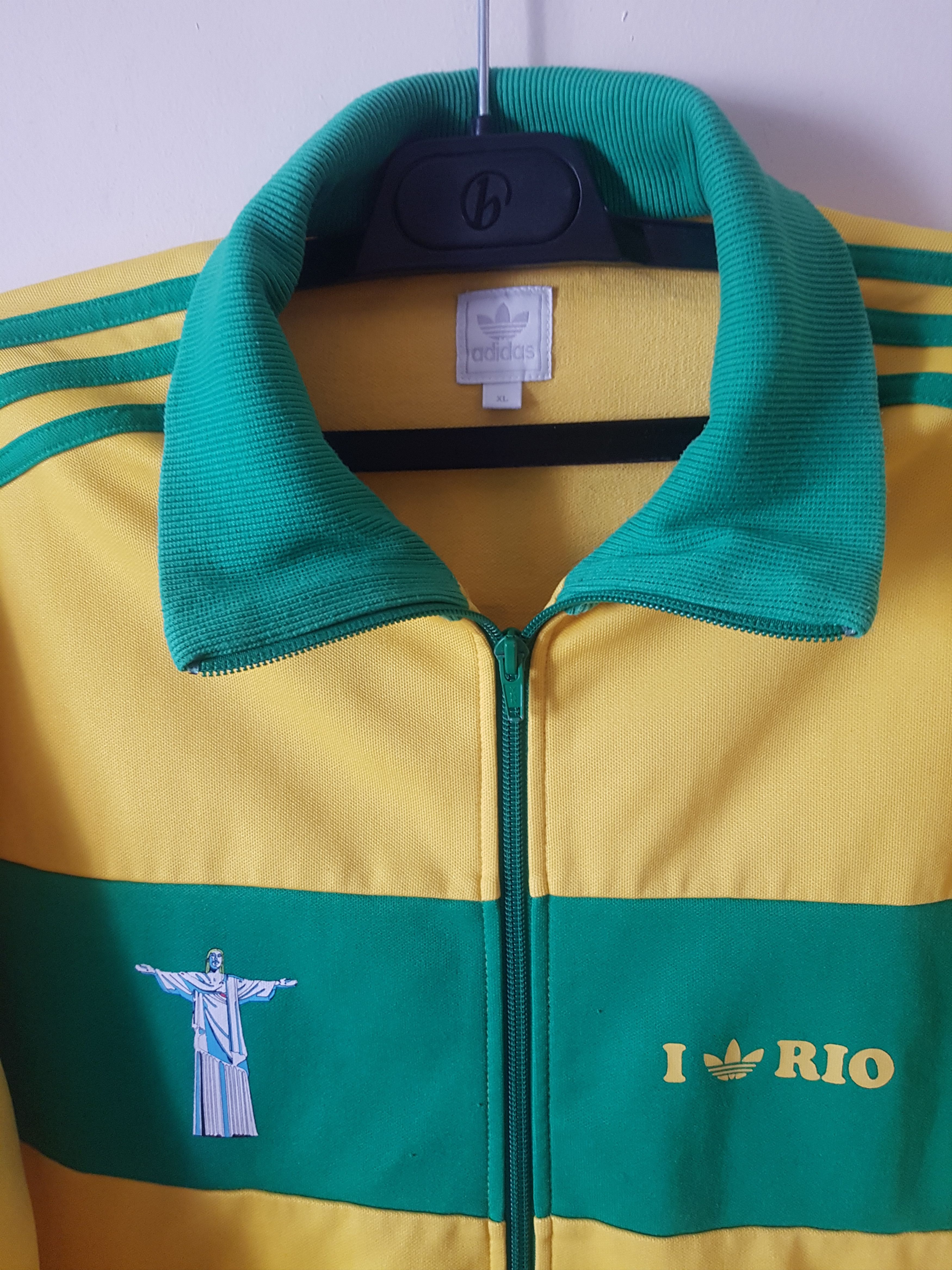 Adidas Adidas Brazil Rio de Janeiro Track Top Size US XL / EU 56 / 4 - 2 Thumbnail