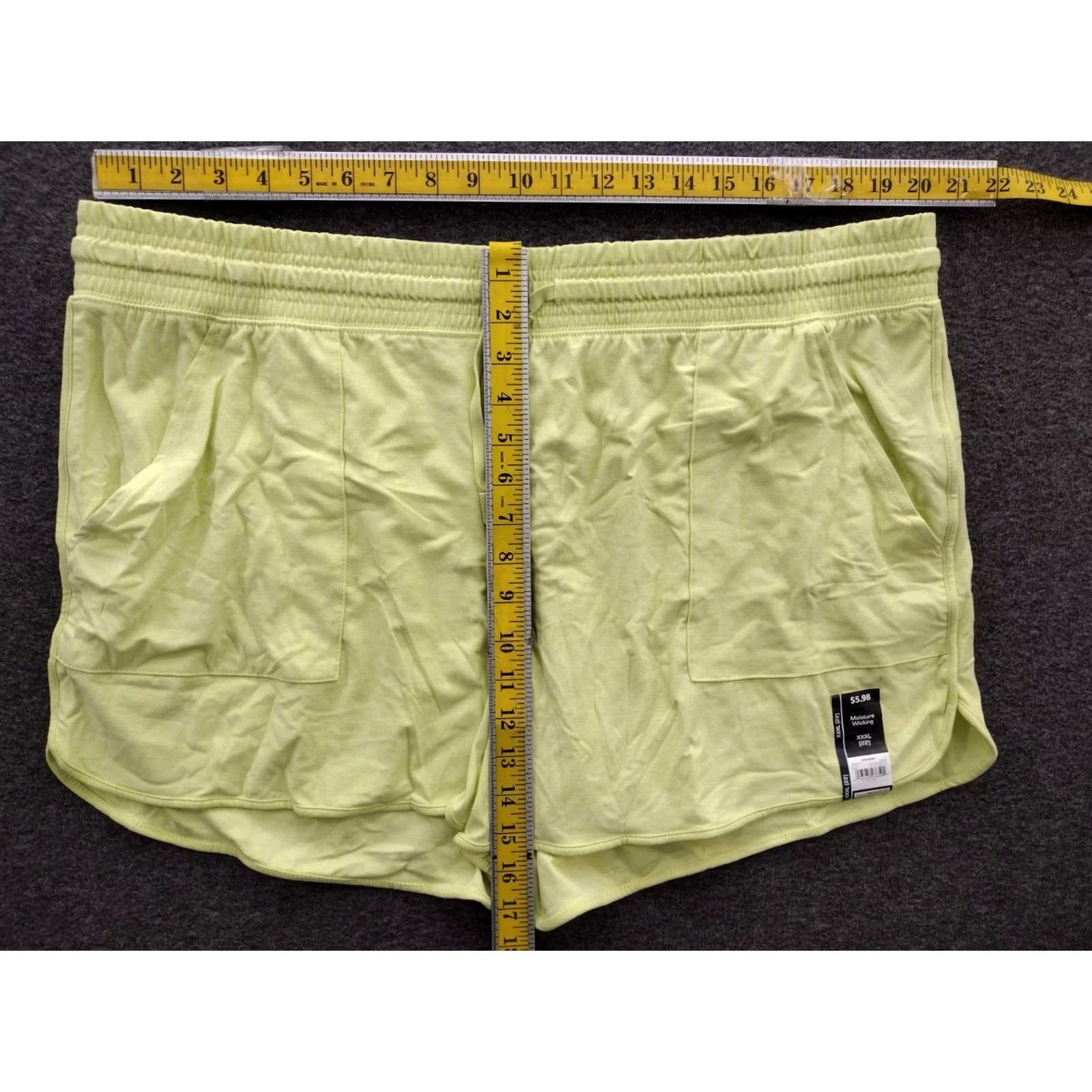 Athletic Works Athletic Works Yellow Performance Shorts Women 3XL Pockets Moisture Wicking Elastic Drawstring Relaxed Gym Shirts? Size 40" / US 18 - 4 Thumbnail