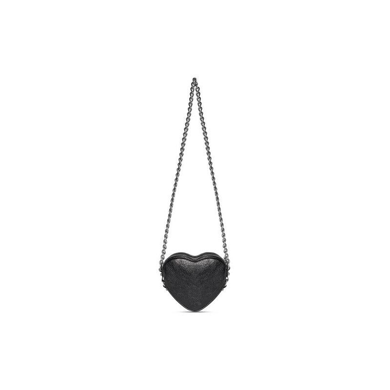 Balenciaga o1tr1nto0226 Size: OS / Le Cagole Heart Mini Bag in Black Size ONE SIZE - 5 Thumbnail