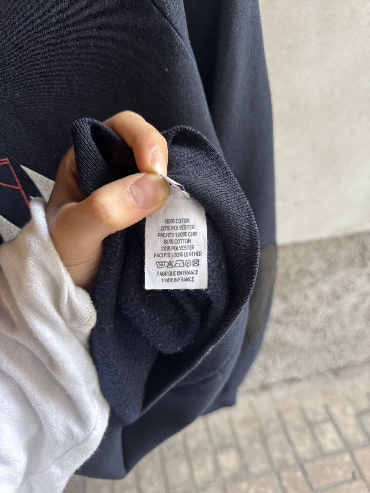 Maison Margiela Maison Margiela Artisanal A/H 1999 leather elbow crewneck Size US M / EU 48-50 / 2 - 9 Thumbnail