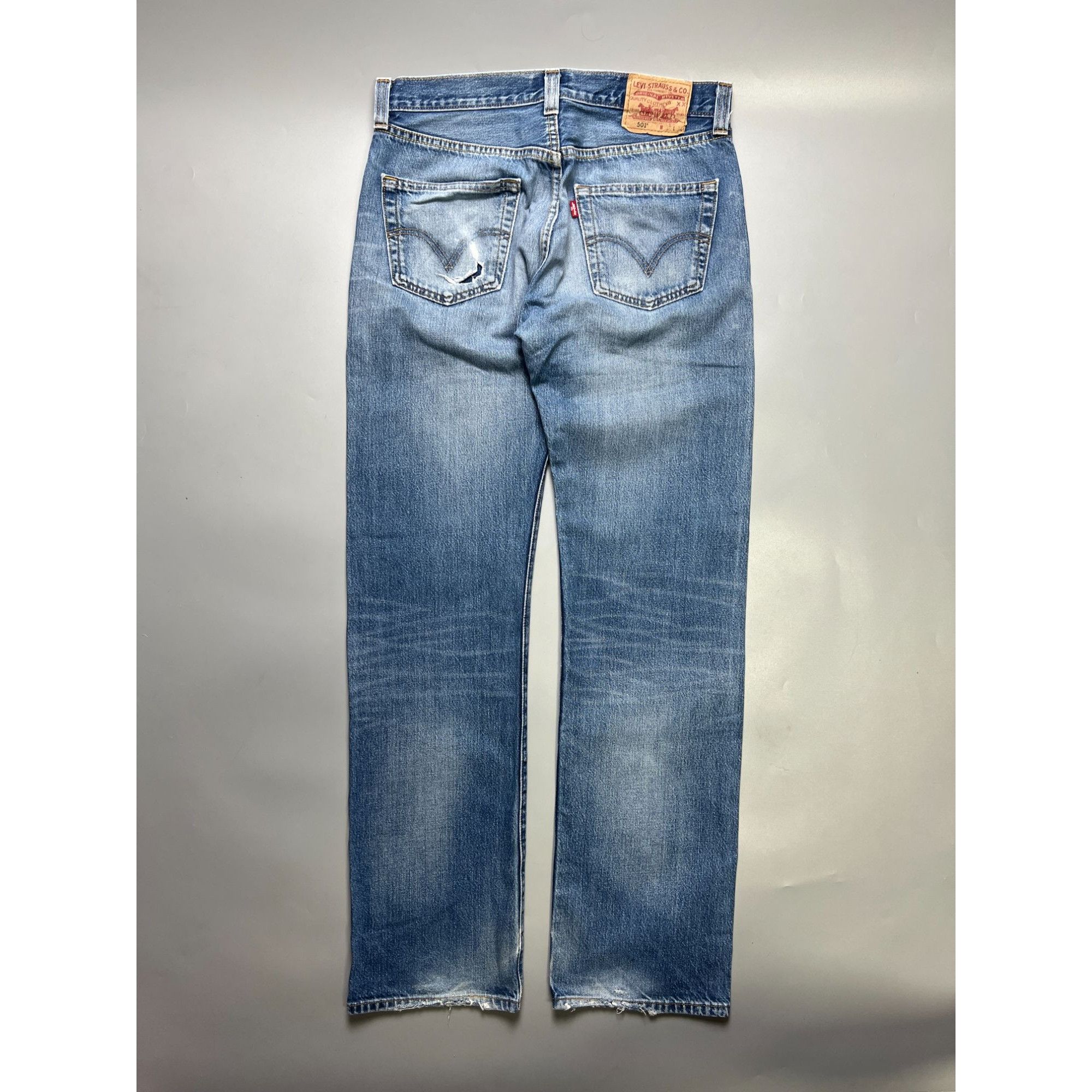 Levi's Levi’s 501 Distressed Denim Jeans Pants (Y1061) Size US 32 / EU 48 - 11 Thumbnail
