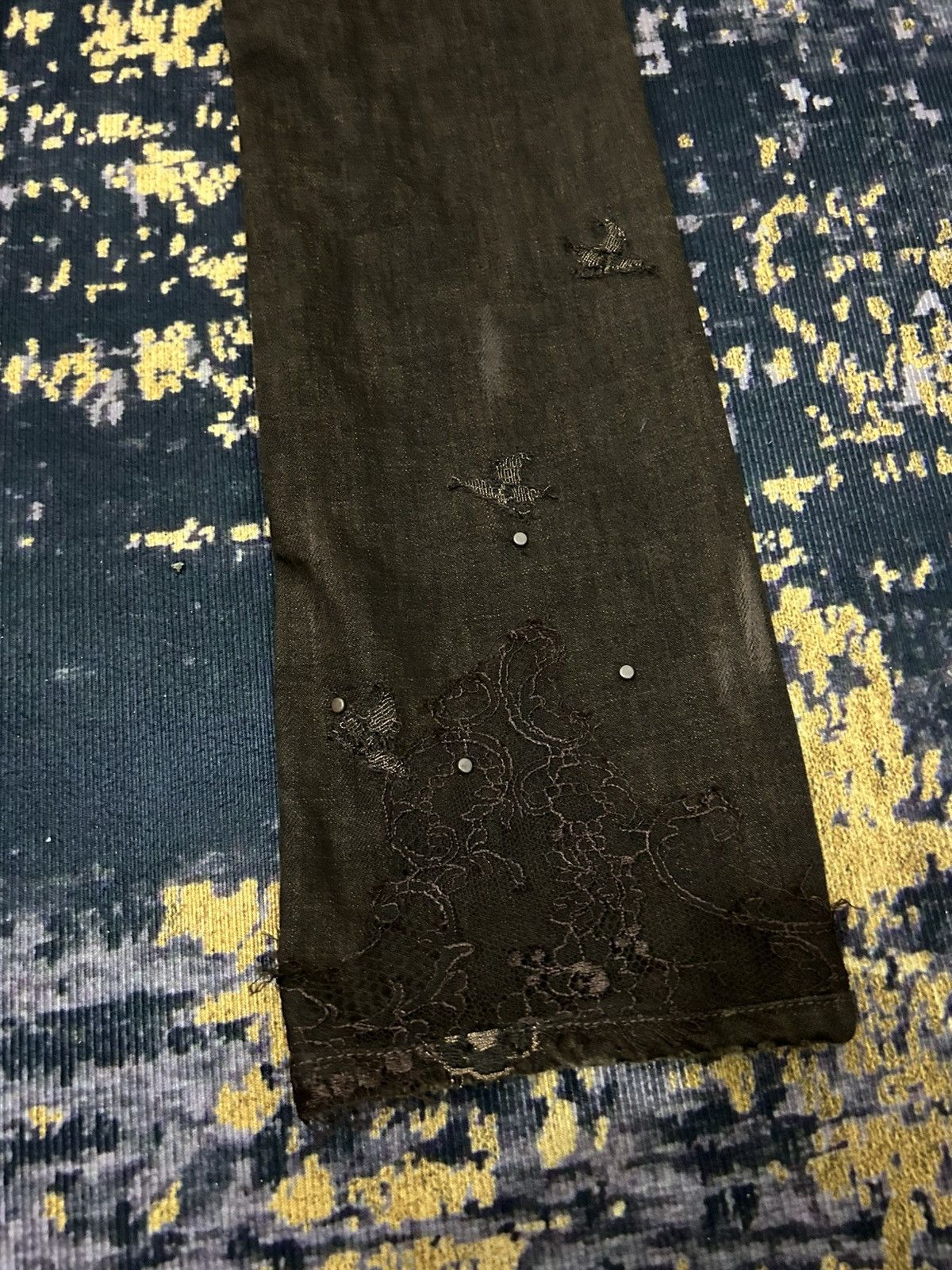 Ralph Lauren Ralph Lauren Lace Ripped Bead Jeans Size US 28 / EU 44 - 13 Thumbnail