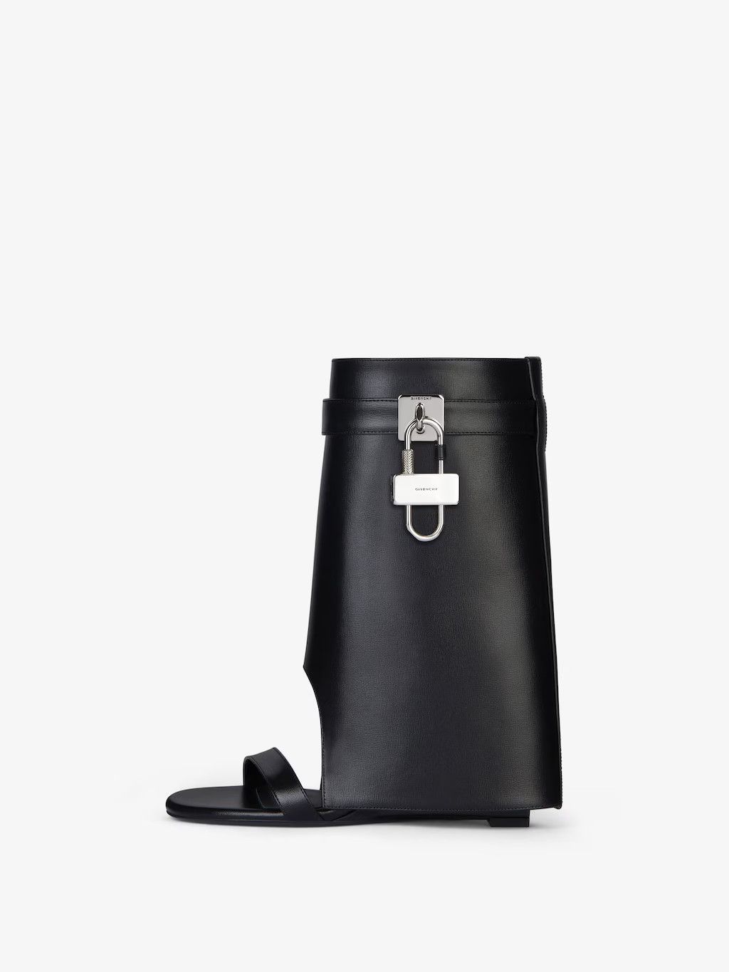 Givenchy o1w1db10525 Shark Lock Ankle Sandals in Black Size US 9 / IT 39 - 2 Thumbnail