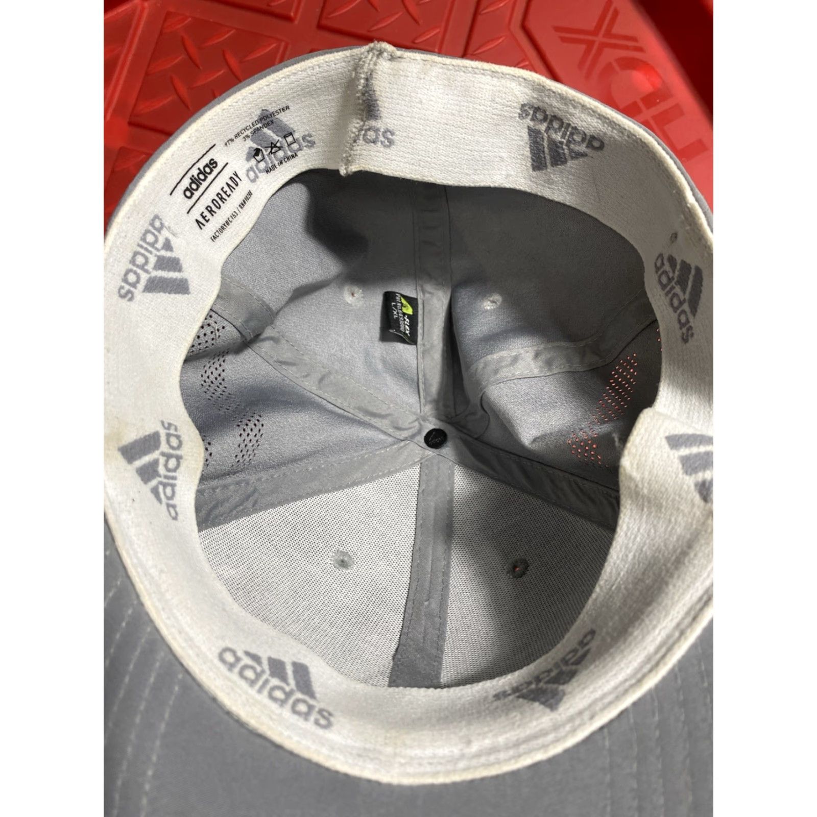 Adidas adidas Aeroready Ultralight Ball Cap L XL Gray Vented Running Hat Mens Adjustable Lightweight Size ONE SIZE - 4 Thumbnail