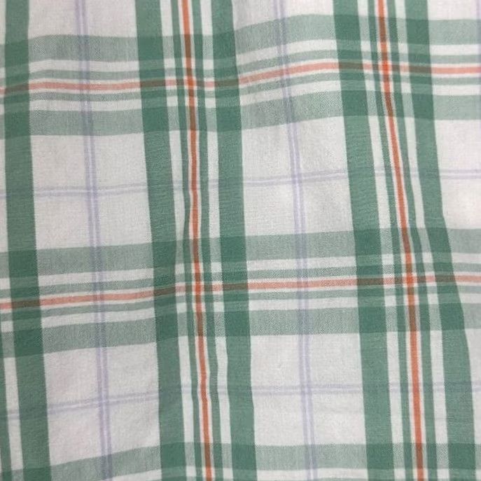 Izod IZOD Khaki Chino Shorts Mens 42X10.5 Green White Plaid Portsmith Flat Front NEW Size US 42 / EU 58 - 7 Thumbnail