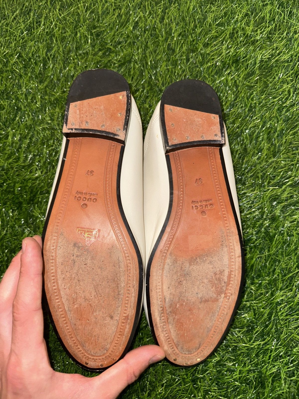 Gucci Gucci brixton leather leather horsebit loafer shoes size 37 Size US 5 / EU 37 - 6 Thumbnail