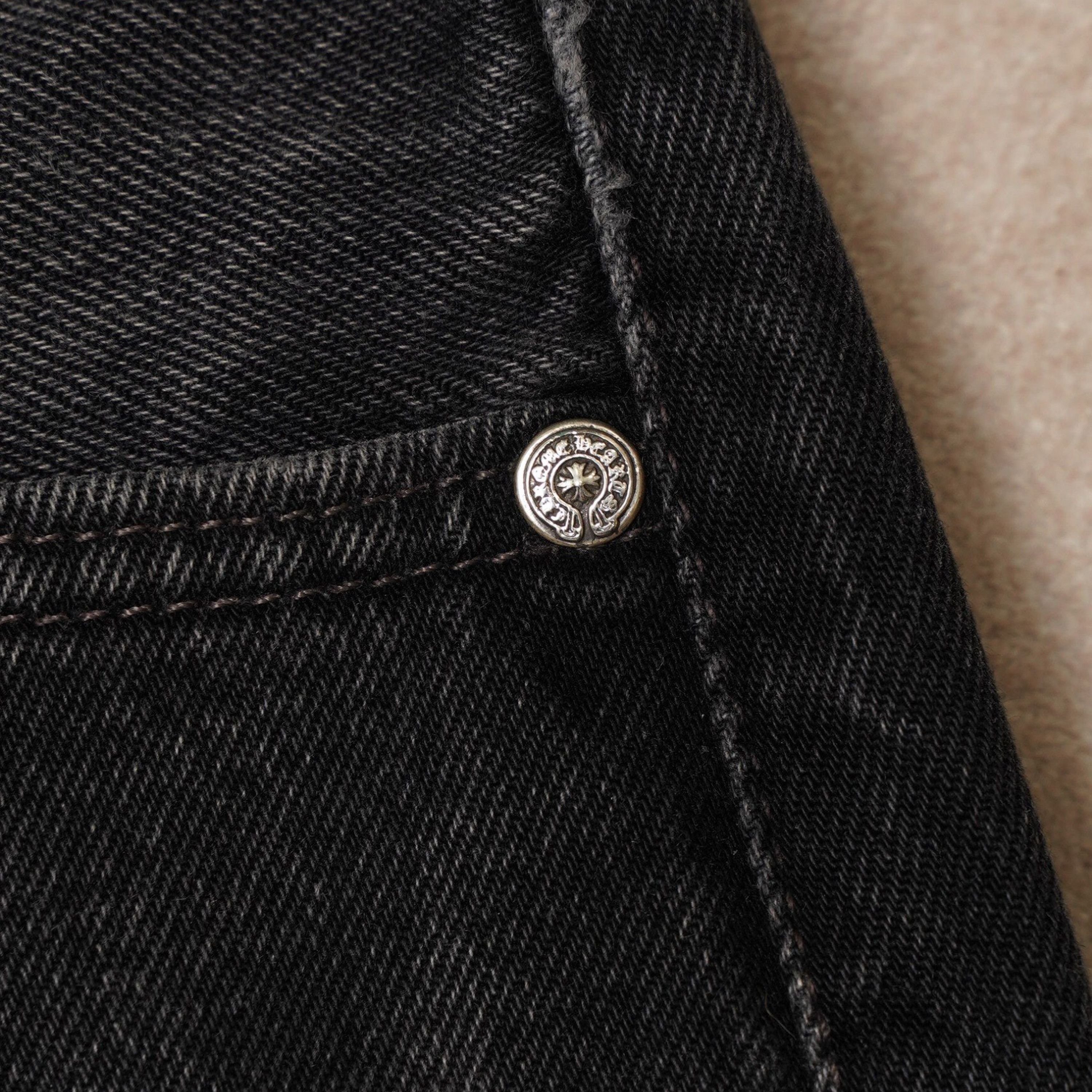 Chrome Hearts Chrome Hearts Black Denim Overpatched Vintage Jeans Size US 33 - 9 Thumbnail