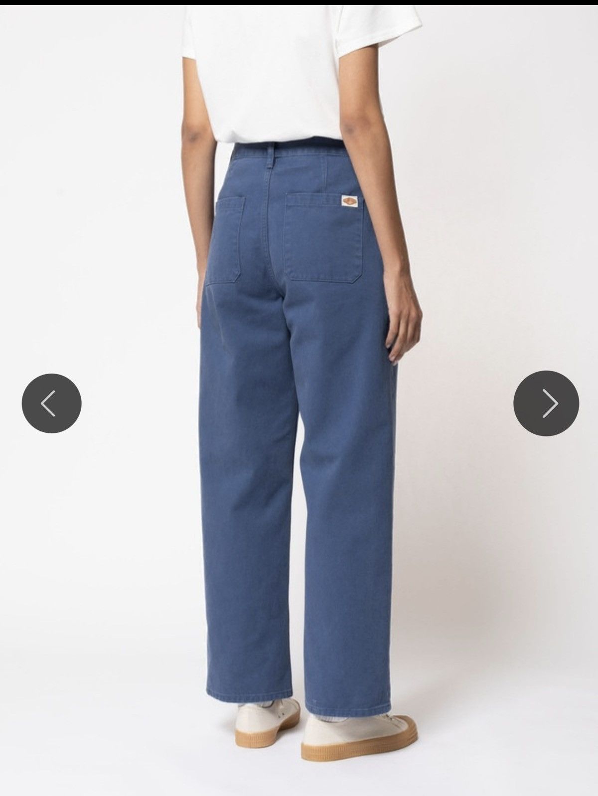 Nudie Jeans Nudie Willa Pants - Twill Blue - Size Large Size 32" / US 10 / IT 46 - 2 Thumbnail