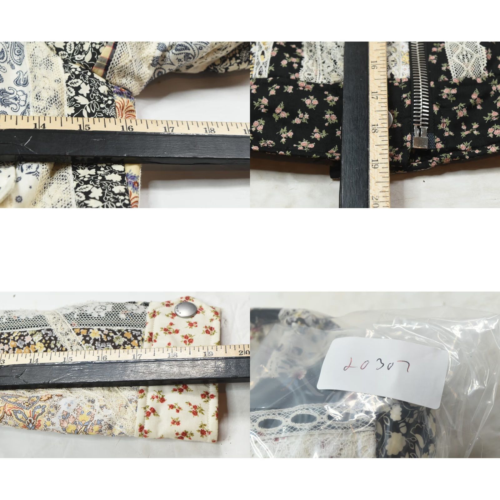 Coach COACH Jacket Womens 00 Moto Prairie Patchwork Floral Long Sleeve Assymetrical Size XXS / US 00 / IT 34 - 9 Thumbnail