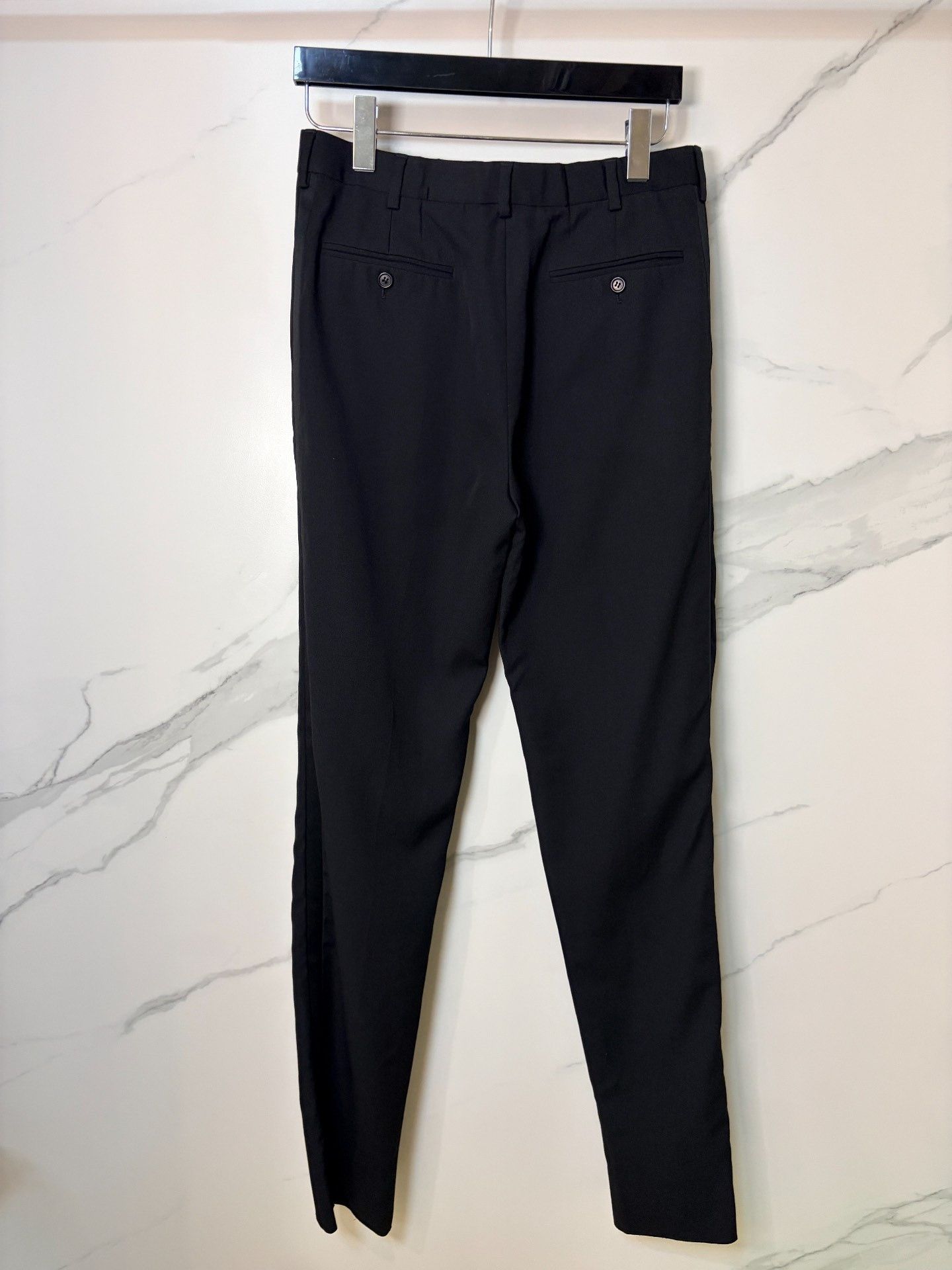 Saint Laurent Paris Saint Laurent SLP 22AW Black Basic Trousers 46 Size US 30 / EU 46 - 2 Thumbnail