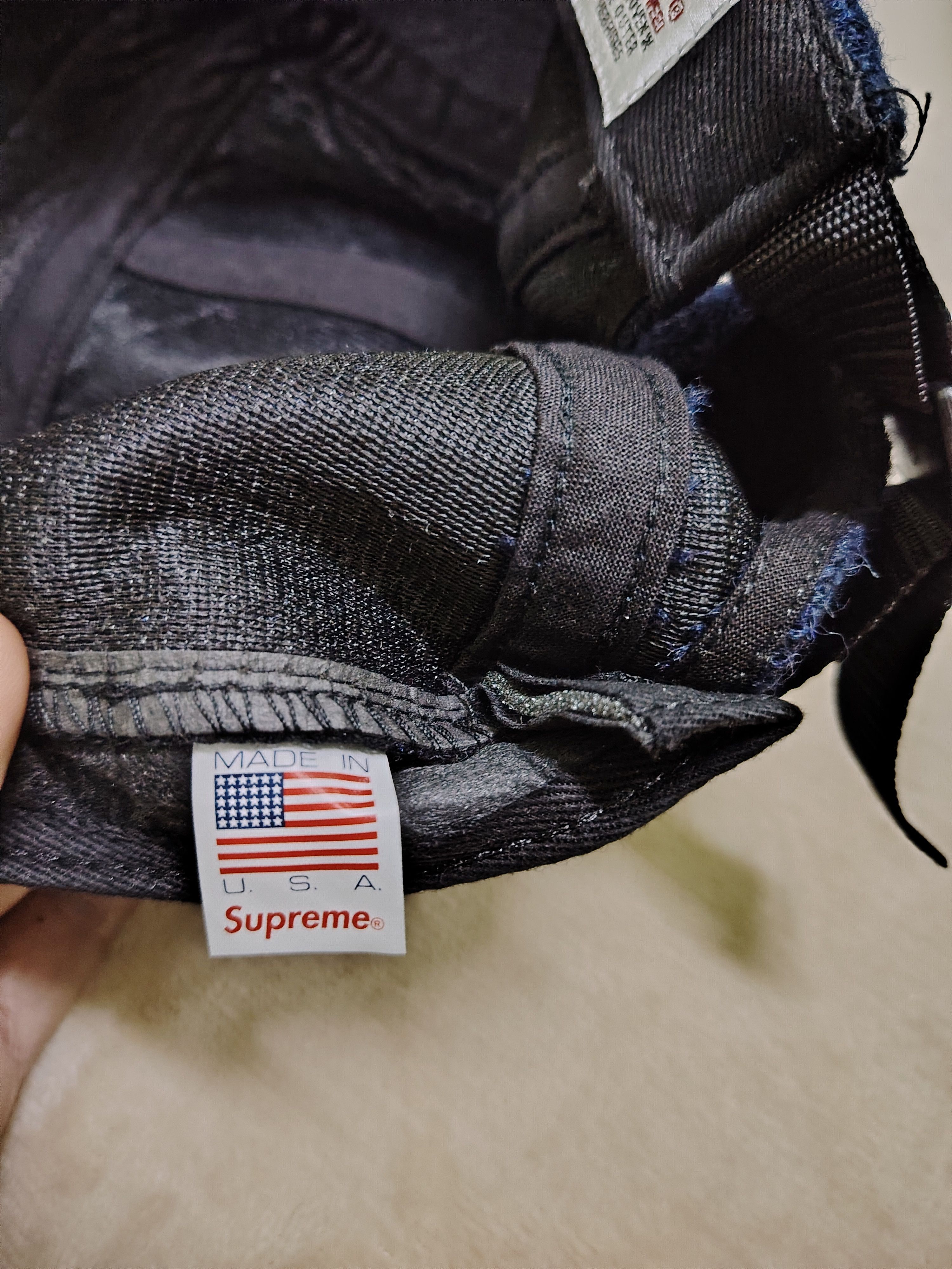Harris Tweed × Supreme Supreme x Harris Tweed Wool 5 Panel Cap NAVY Size ONE SIZE - 7 Thumbnail