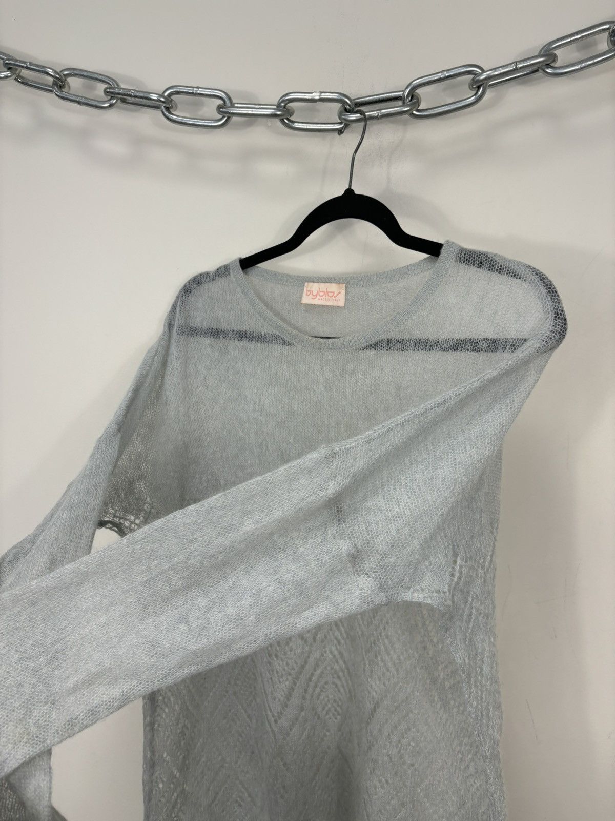 Byblos Vintage Byblos Women’s Open-Knit Italian Mohair Sweater Size XL / US 12-14 / IT 48-50 - 8 Thumbnail