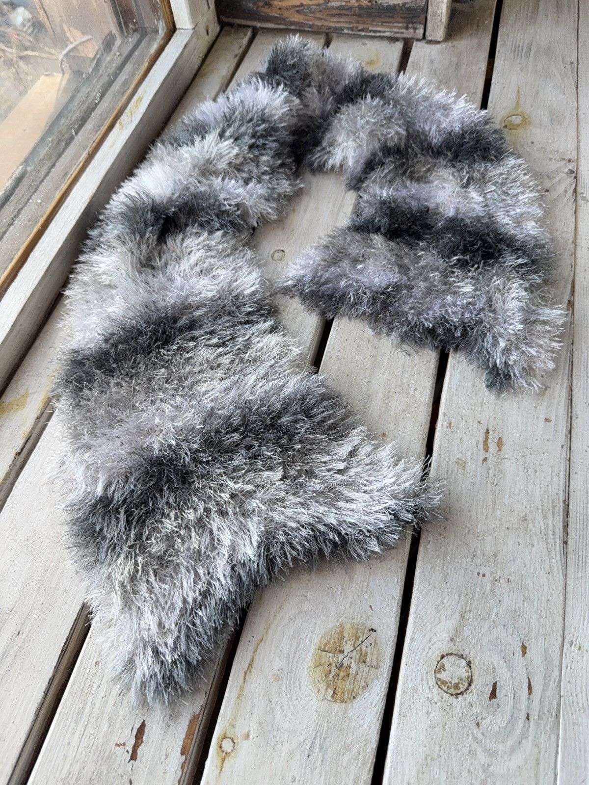 Vintage Avant Garde japanese fuzzy mohair Opium scarf vintage y2k Size ONE SIZE - 1 Thumbnail