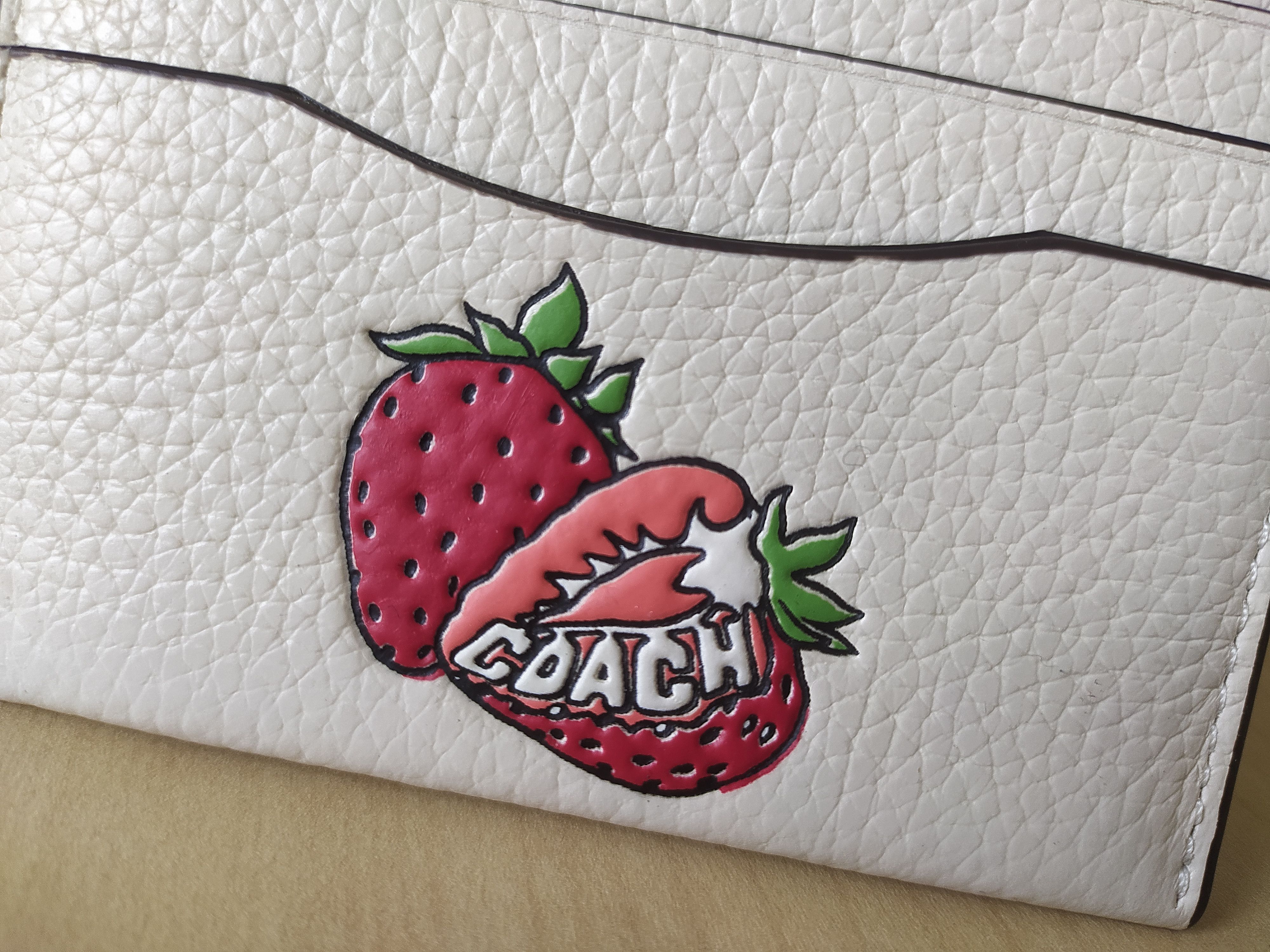 Coach Coach Pebbled Leather Card/ID Holder Free Shipping T/1911 Size ONE SIZE - 2 Thumbnail