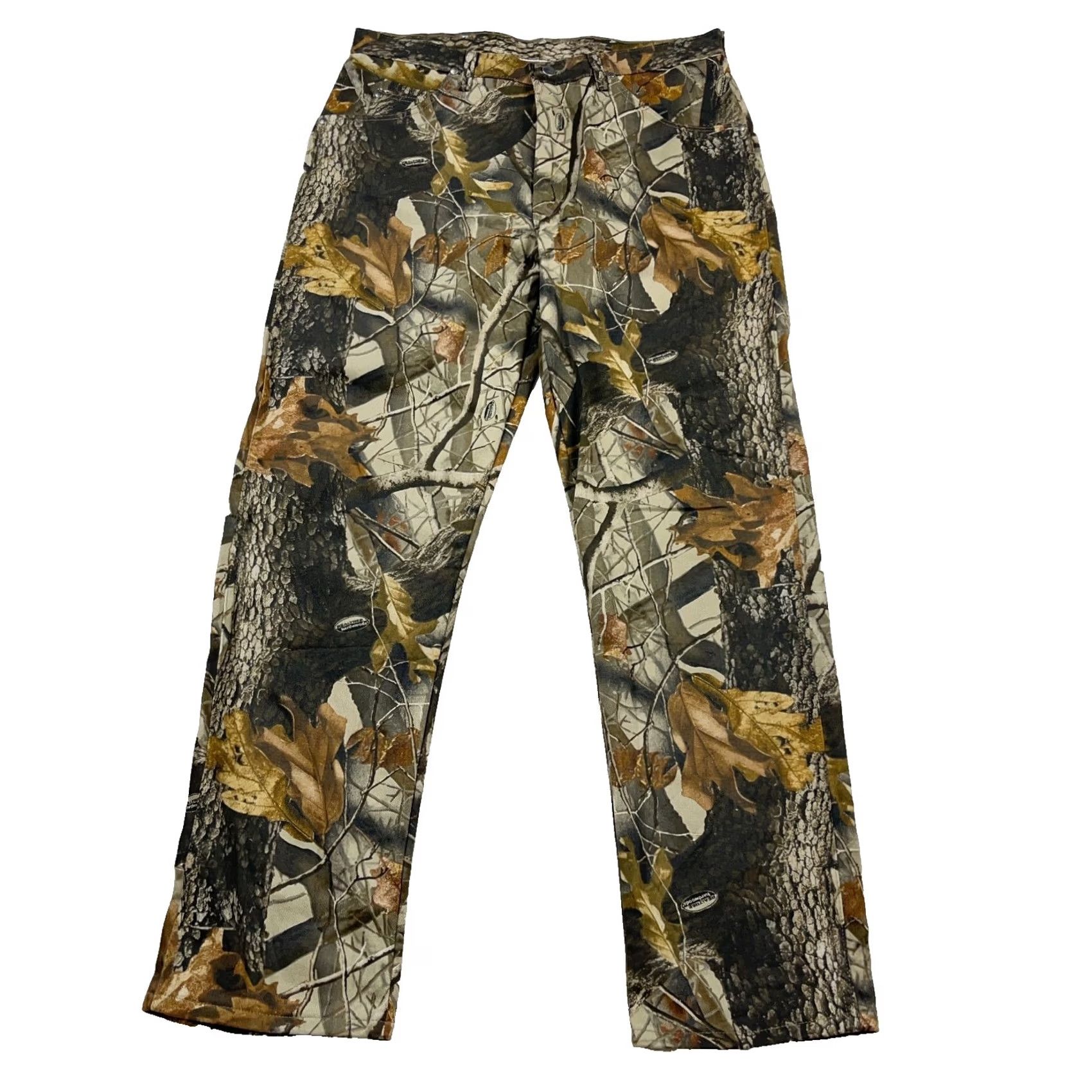 Wrangler VINTAGE Wrangler Camo Jeans Men 36x34 Realtree Hardwood Baggy Y2K Pro Gear Denim Jeans Regular Brown Camouflage 90s Pattern Mens Size US 36 / EU 52 - 3 Thumbnail