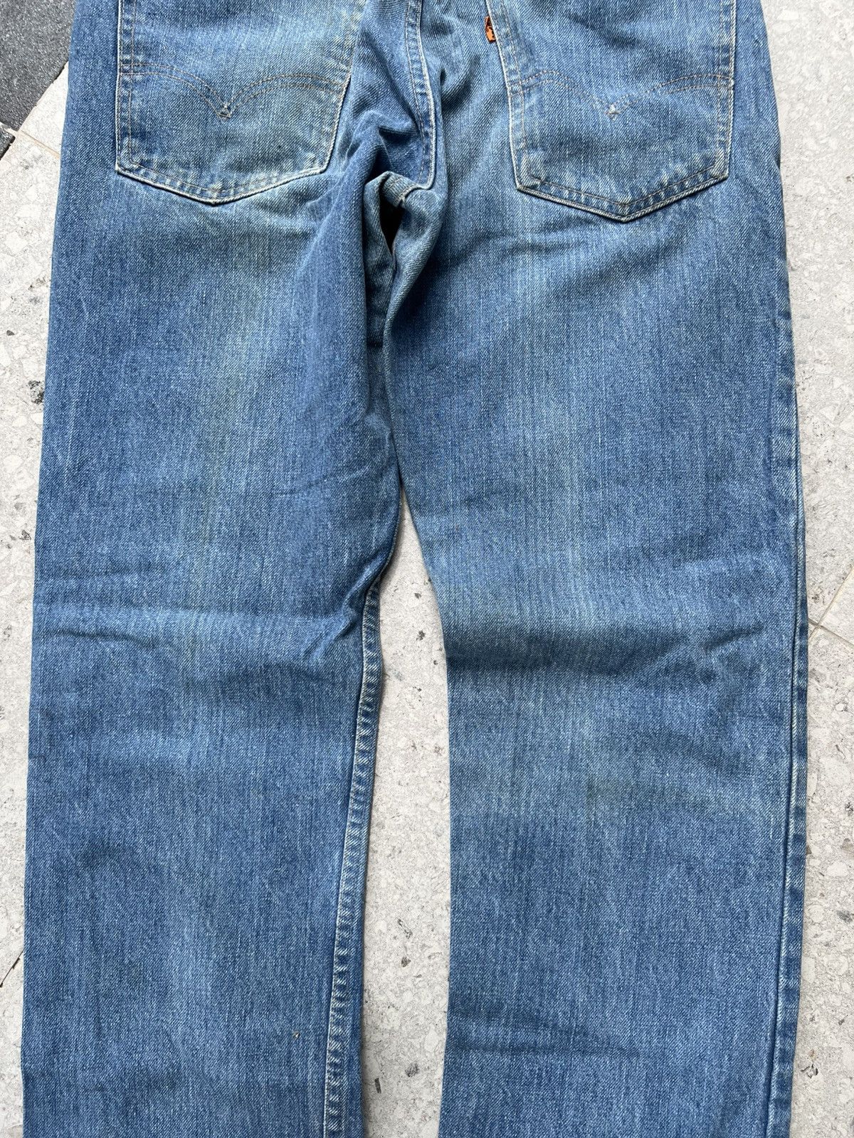 Levi's × Vintage 70s Levis 519 Orange tab Button no 8 denim Size US 32 / EU 48 - 11 Thumbnail