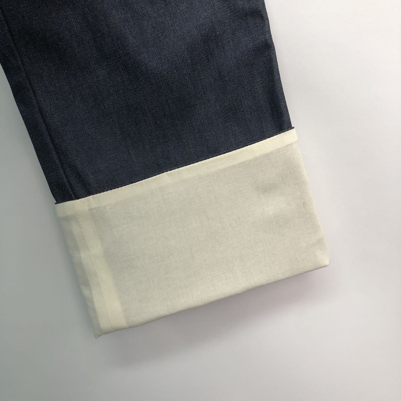 Loewe Loewe Navy Blue Contrast Cuff Cotton Jeans K26WX Size 28" / US 6 / IT 42 - 4 Thumbnail