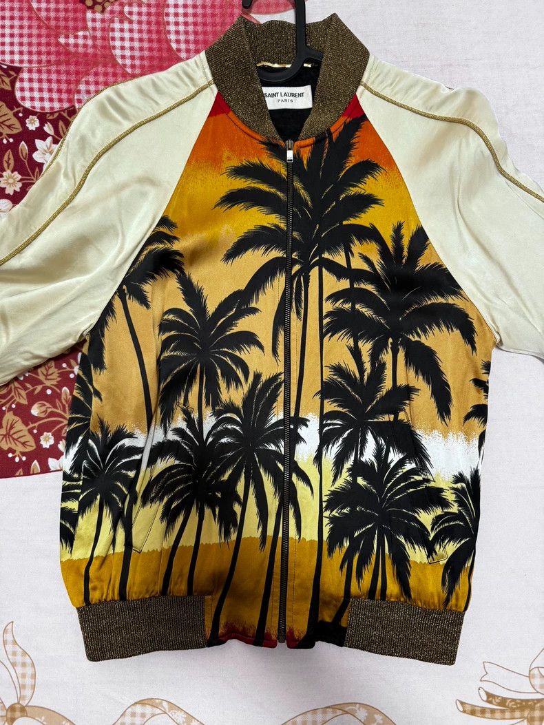 Saint laurent palm tree jacket hotsell