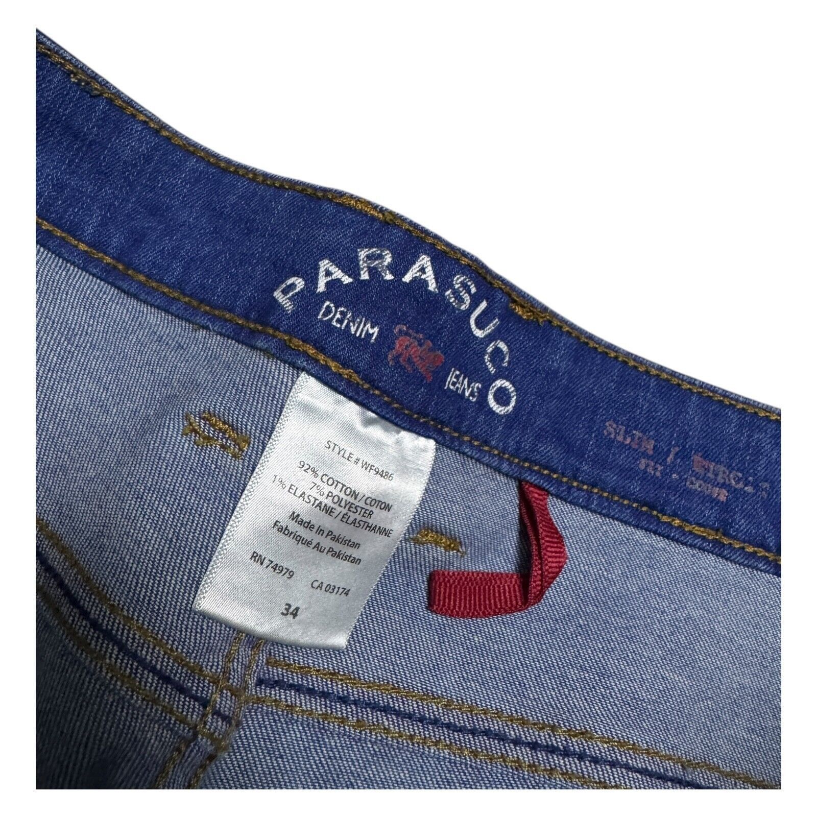 Parasuco PARASUCO Slim Fit Luxury Designer Denim Casual Jeans 34x34 Size US 34 / EU 50 - 4 Thumbnail