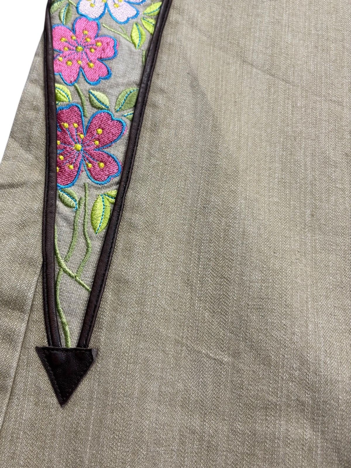 If Six Was Nine 2000s Attache De Prese Mexican Style Patchwork Flared Pants Size US 28 / EU 44 - 11 Thumbnail