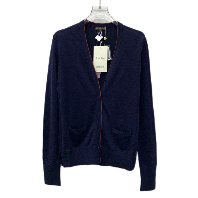 Loro Piana Loro Piana Blue Wool Knit Cardigan Size US S / EU 44-46 / 1 - 1 Thumbnail