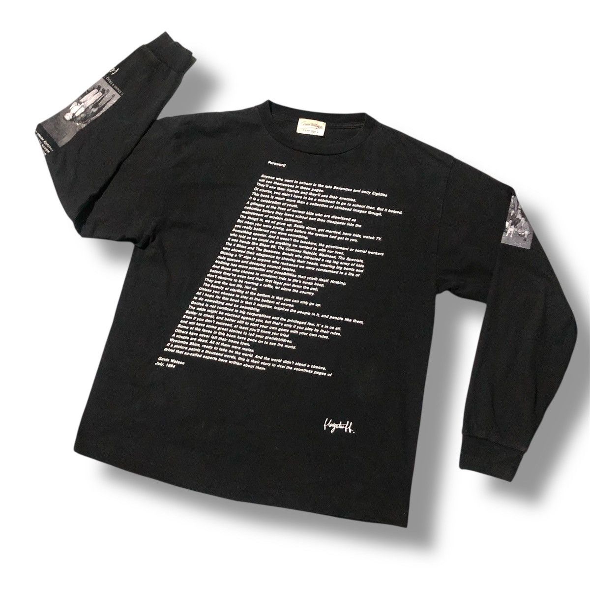 Flagstuff × Japanese Brand × Vintage VINTAGE FLAGSTUFF x GAVIN WATSON xART LONGSLEVE TSHIRT Size US XL / EU 56 / 4 - 2 Thumbnail