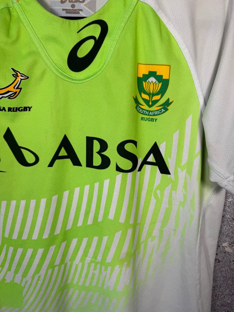 Asics South Africa Sevens Rugby Shirt 2014 Asics Jersey Small Size US S / EU 44-46 / 1 - 5 Thumbnail