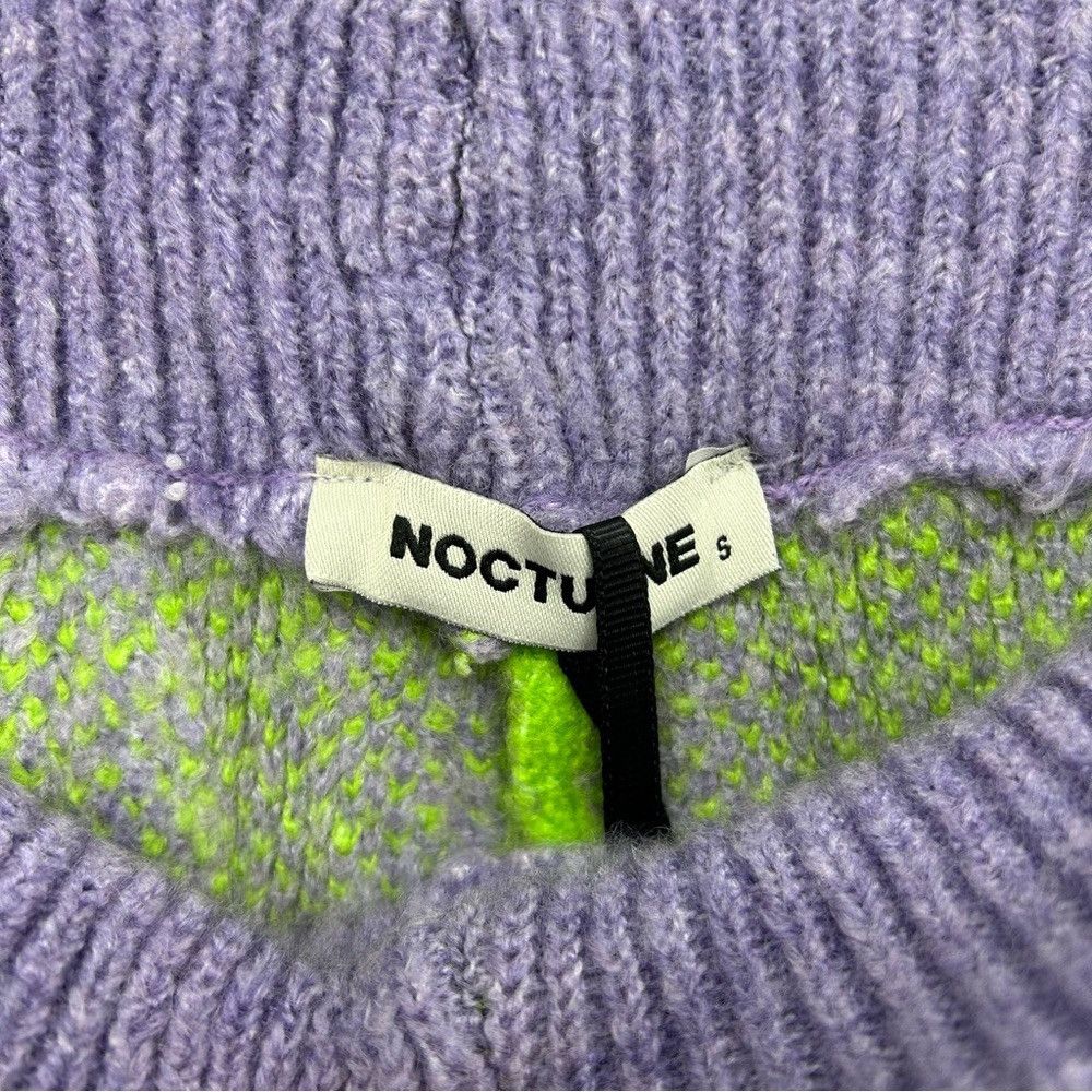 NOCTURNE NOCTURNE WIDE LEG PRINTED CHECKERED PANTS KNITTED COZY COMFY Size 22" - 9 Thumbnail