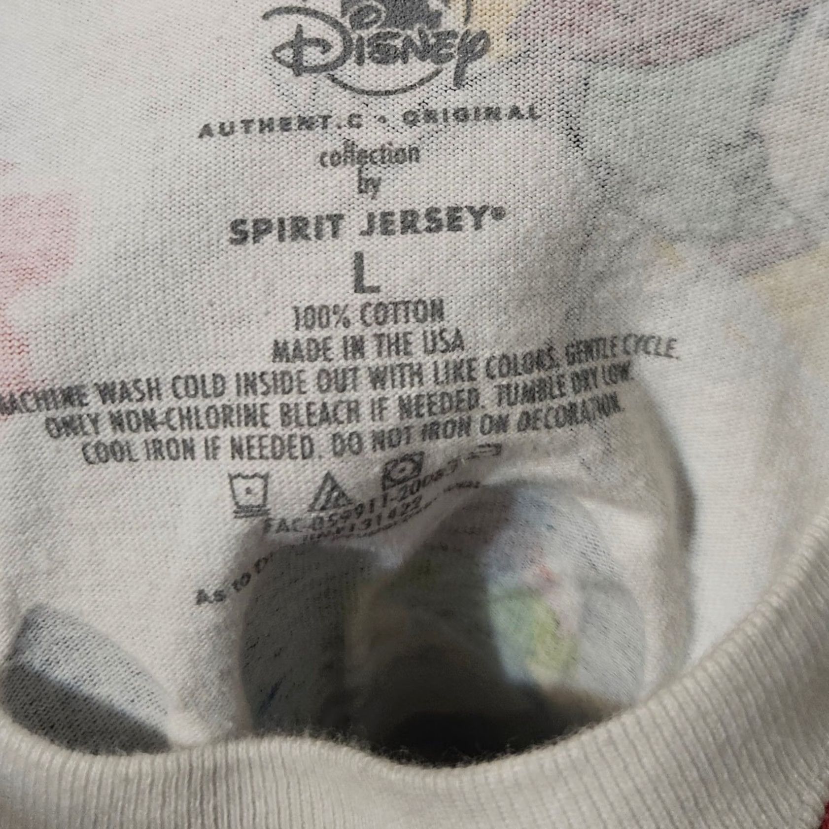 Disney Disney Mens Large White Disneyland Disneyworld Resort Spirit Jersey AOP Size US L / EU 52-54 / 3 - 3 Thumbnail