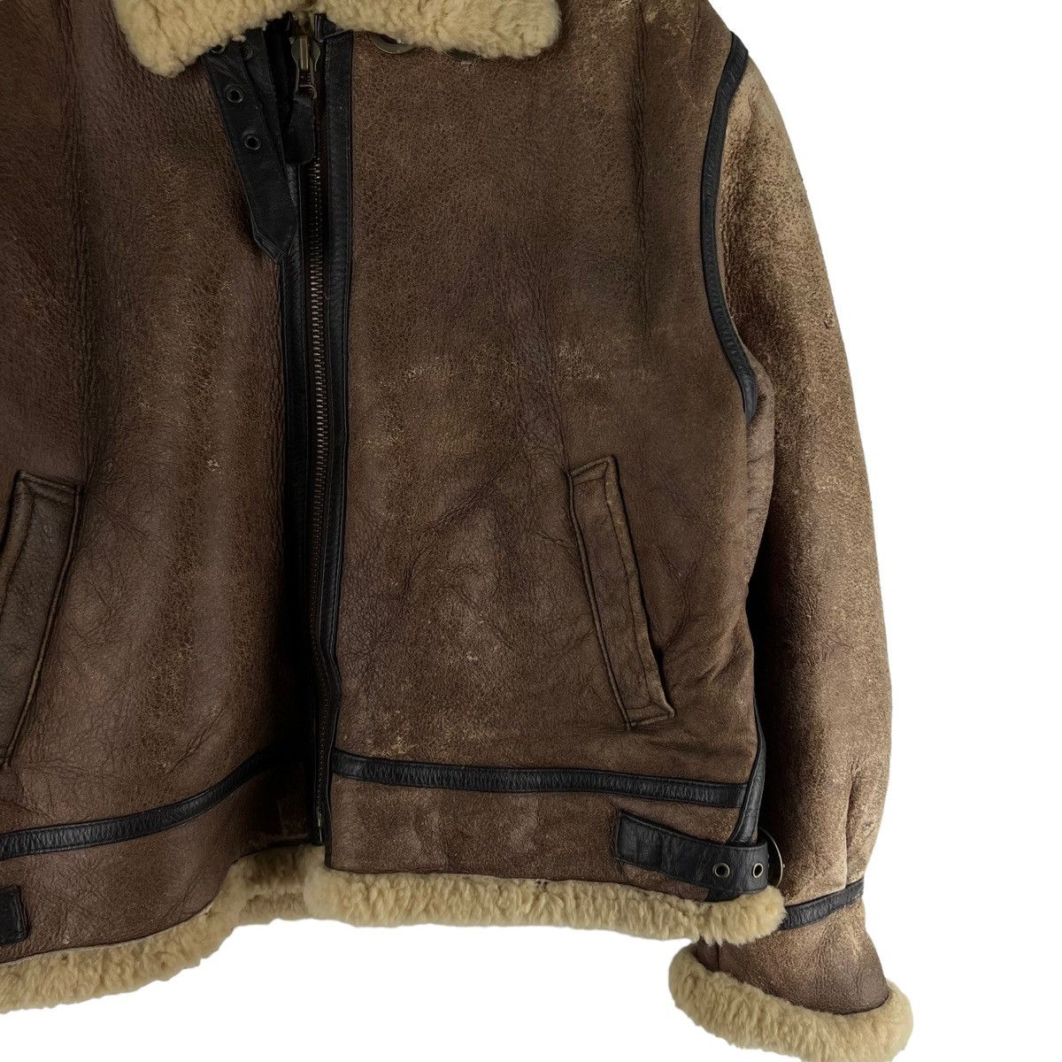 Other 🔥90’s VINTAGE SHEARLING LEATHER B 3 JACKET AVIREX DESIGN Size US L / EU 52-54 / 3 - 5 Thumbnail