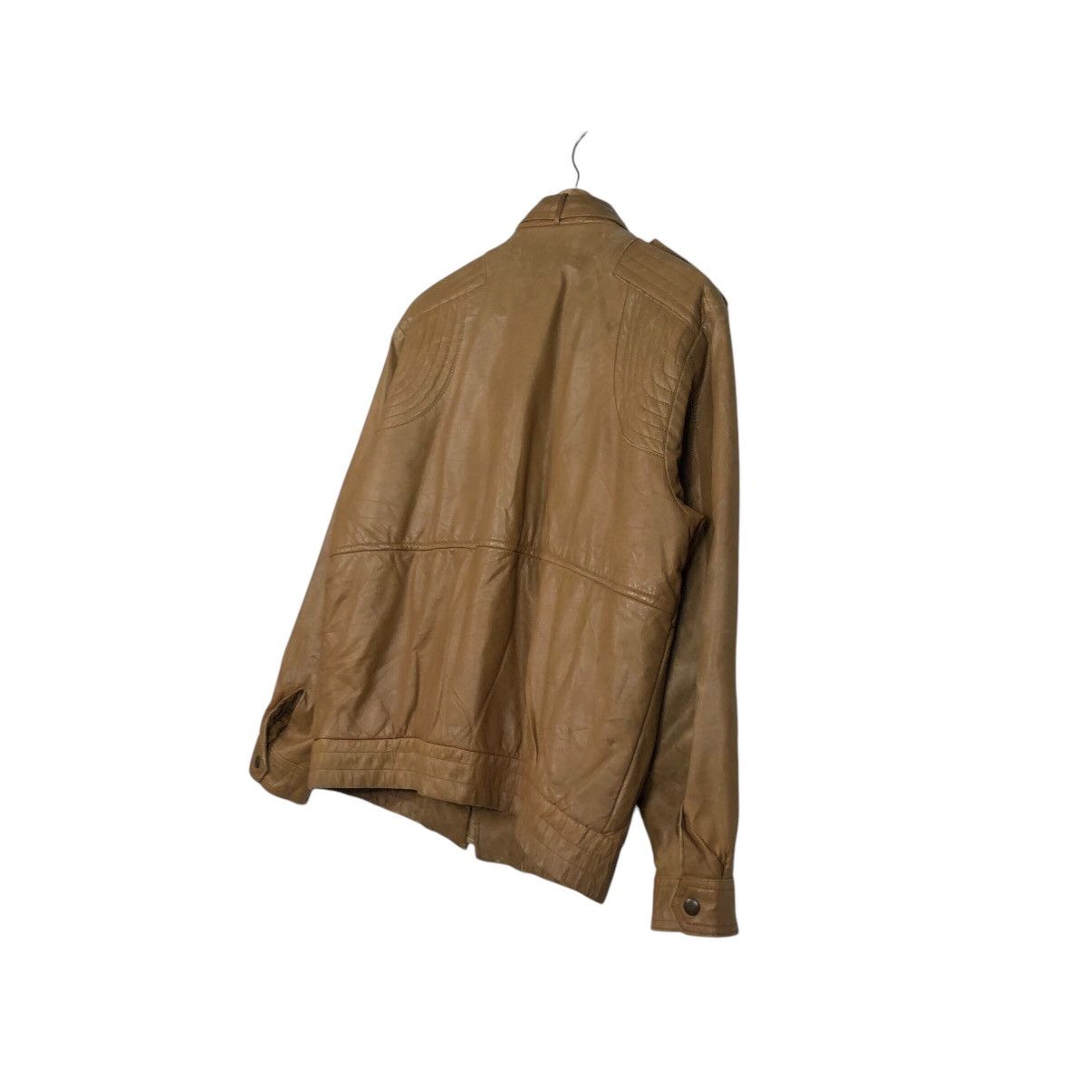 Japanese Brand 📌Vintage Biker Leather Jacket Unknown Brand Issey Miyake Size US L / EU 52-54 / 3 - 10 Thumbnail