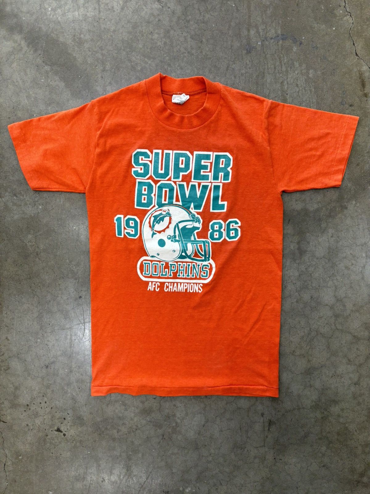 Vintage Vintage 1986 Super Bowl Miami Dolphins AFC Champs Tee Small Size US S / EU 44-46 / 1 - 2 Thumbnail