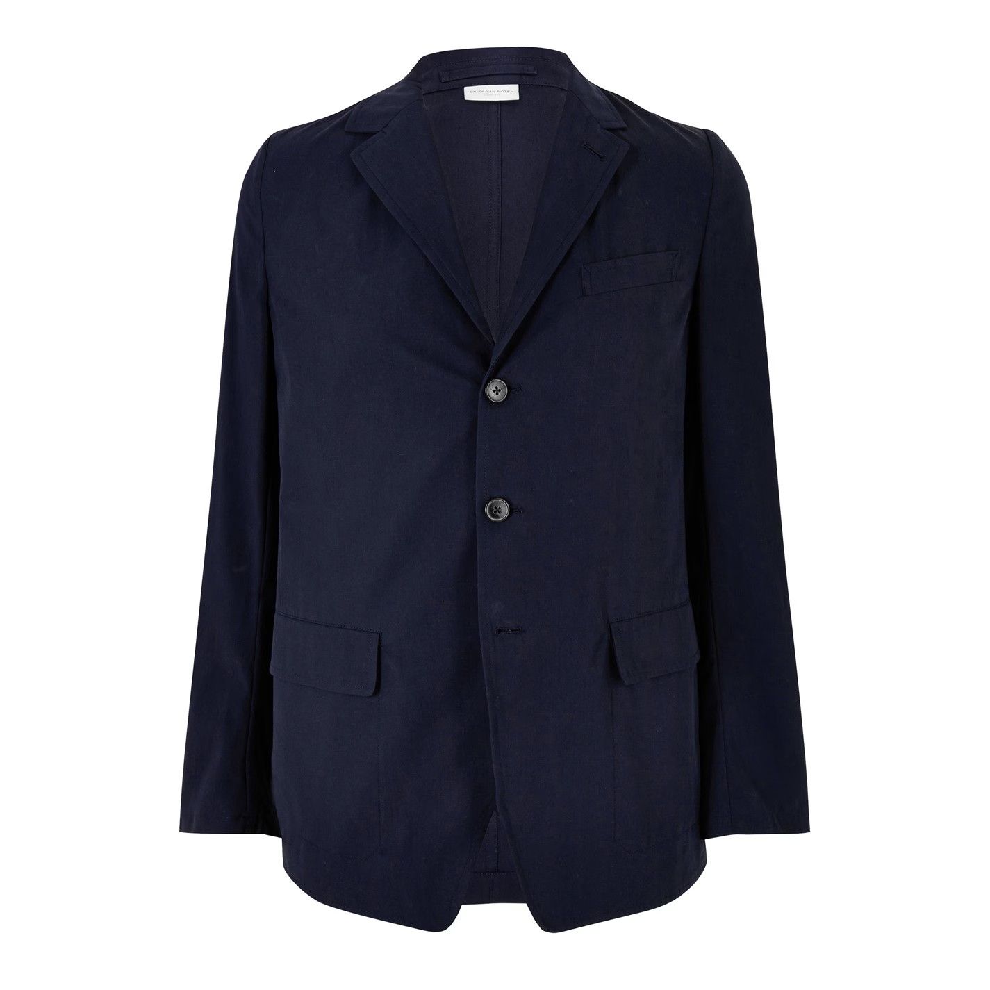 Dries Van Noten o1g2r1mq0426 Single Breasted Tailored Fit Blazer in Navy Size US M / EU 48-50 / 2 - 1 Thumbnail