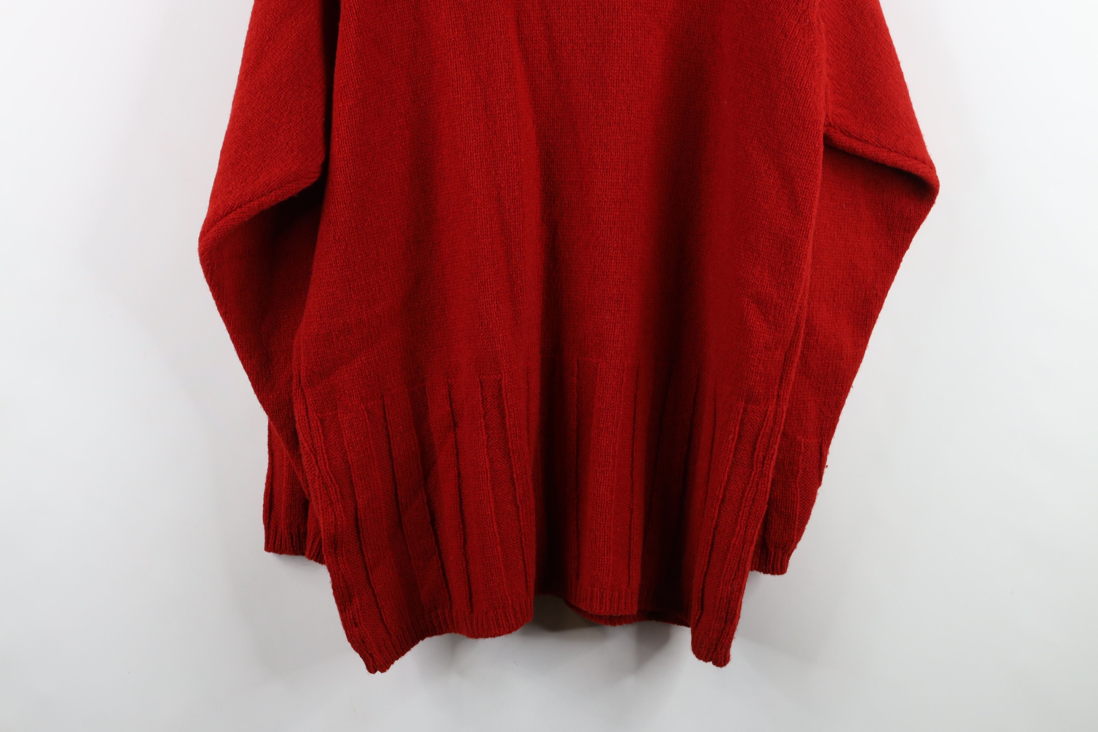 Vintage Vintage 90s Streetwear Scotland Wool Collared Tunic Sweater Size L / US 10 / IT 46 - 12 Thumbnail