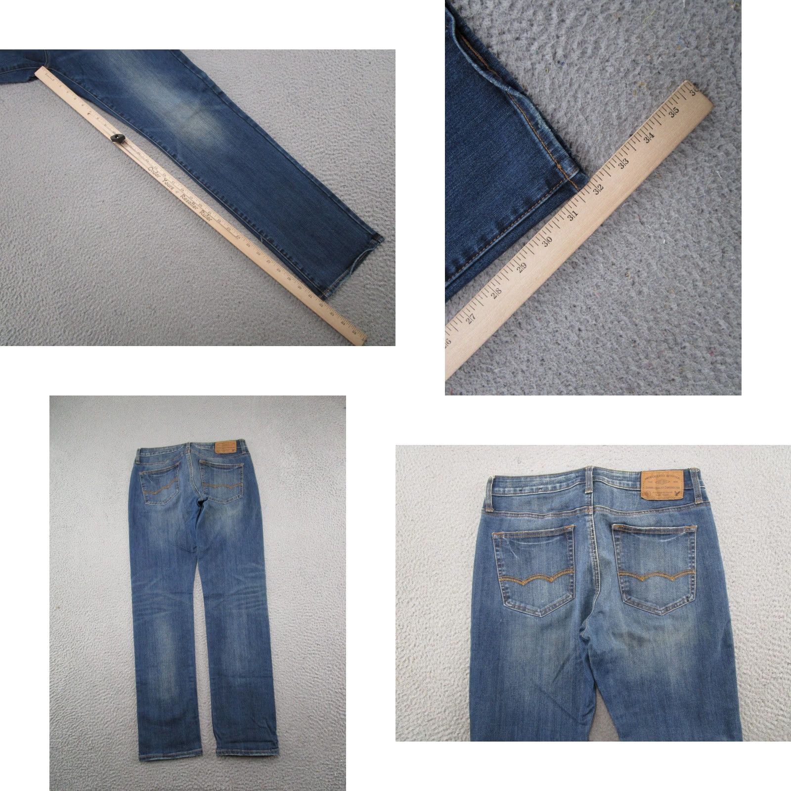 American Eagle Outfitters American Eagle Outfitters Jeans Slim Straight 360 Extreme Flex Mens 32x32 Blue Denim 5-Pocket Preppy Vintage: No Size US 32 / EU 48 - 9 Thumbnail