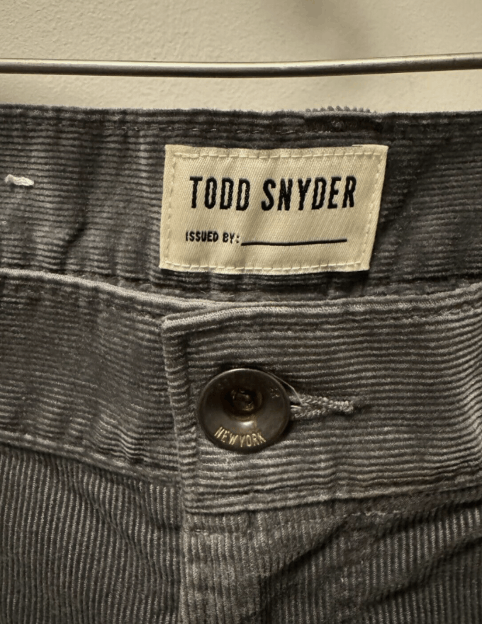 Todd Snyder Todd Snyder 31/30 Slim Fit 5-Pocket Italian Corduroy Pant Size US 31 - 3 Thumbnail