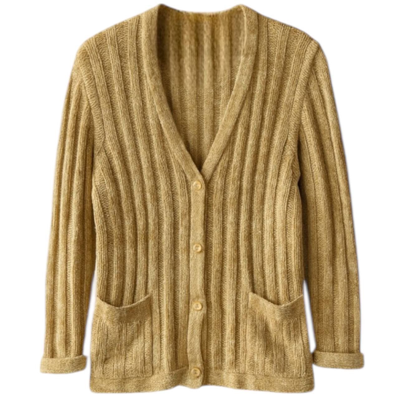 VINTAGE CELINE PARIS BUTTON WOMEN CLASSIC KNIT CARDIGAN Sz44
